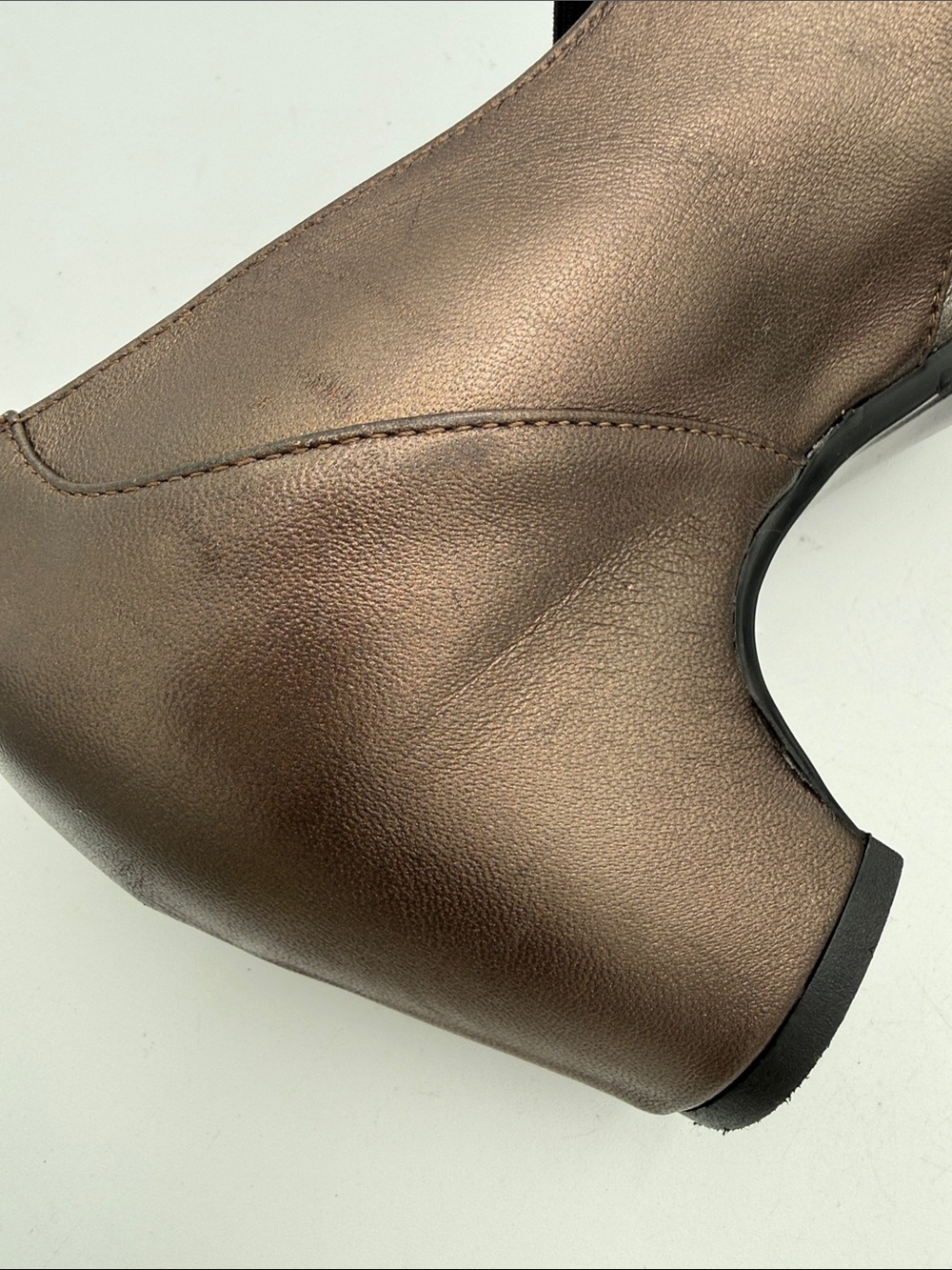 Vaneli Metallic Bronze Mary Jane Pumps Elastic Strap women 9M office Y2K pull on - Picture 5 of 12